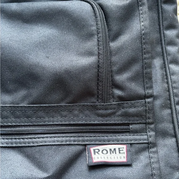 Rome Collection Black Suit Garment Travel Bag with Compartments - Picture 2 of 6